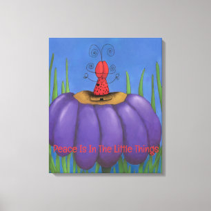 Zen Ladybug Canvastryck