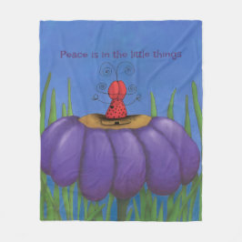 Zen Ladybug Fleecefilt