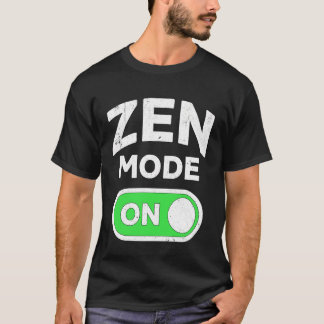 Zen-läge På Rolig Meditation Andlig Humor Lång T Shirt