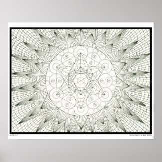 Zen Livets träd Coloring Poster