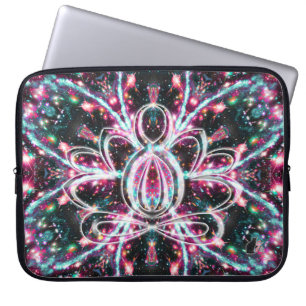 Zen Lotus fosforescens Laptop Fodral
