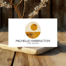 Zen Lugn Midsekels design Life-tränare, Yoga Visitkort