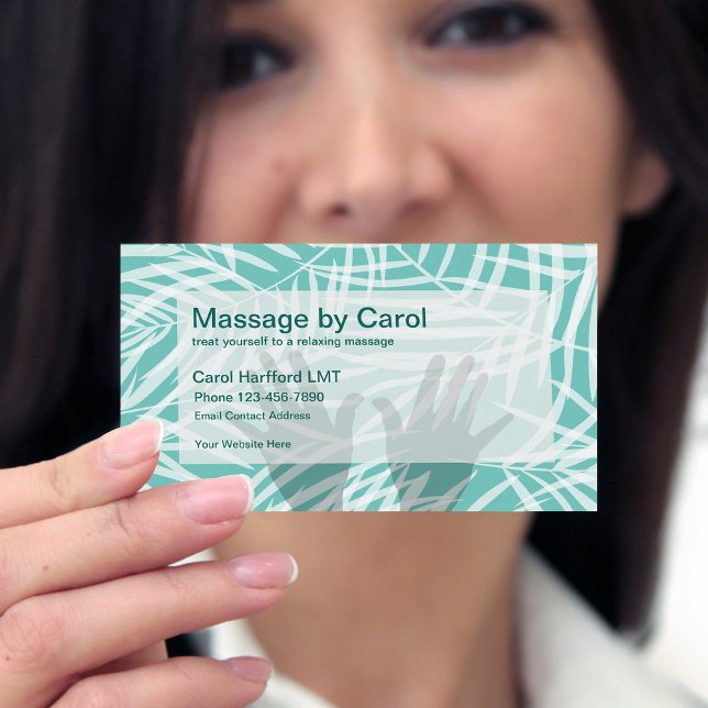 Zen Massage Tema Visitkort (Skapare uppladdad)