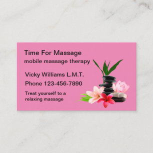Zen Massage Therapy Services Visitkort