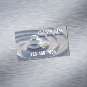 Zen Massage Therapy Yoga Meditation Beauty SPA Magnetiska Visitkort