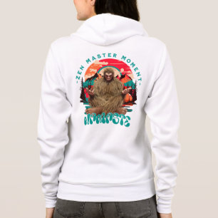 Zen Mästare Moment Bigfoot Meditation Retro Konst T Shirt