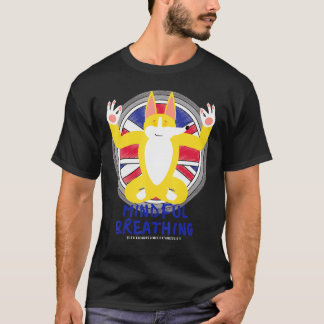 Zen Meditating Corgi Peace Loving Kindness Meditat T Shirt