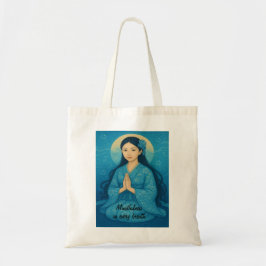 Zen Meditation art Mindfulness Yoga Blue Anpassnin Tygkasse