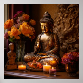 Zen Meditation Buddha 1 Poster