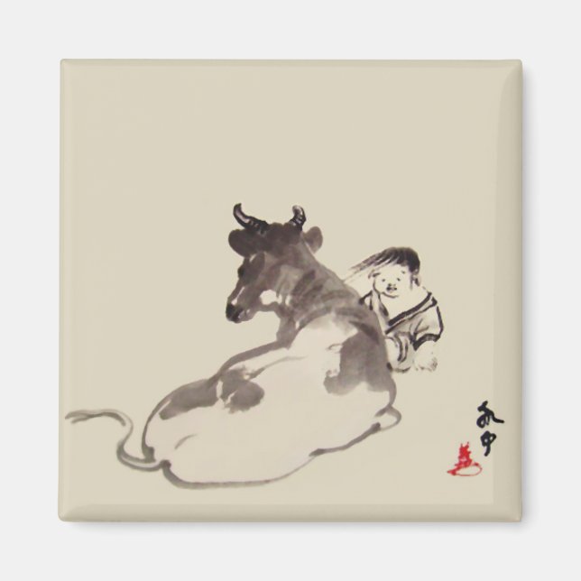 Zen meditation magnet (Framsidan)