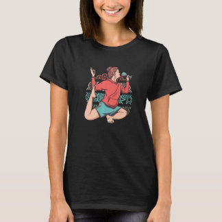 Zen Meditation Yoga Eka Pada Rajakapotasana Vin O T Shirt