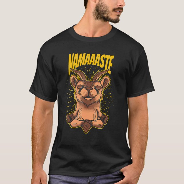 Zen Meditation Yoga Get Omm T Shirt (Framsida)