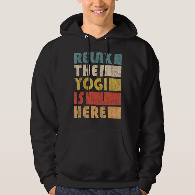 Zen Meditation Yoga Slappna av i Yogi Omm Hoodie (Framsida)
