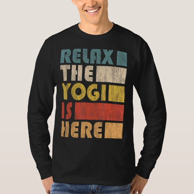 Zen Meditation Yoga Slappna av i Yogi Omm T Shirt (Framsida)