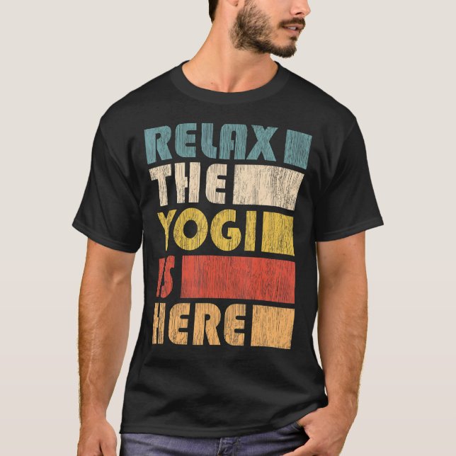 Zen Meditation Yoga Slappna av i Yogi Omm T Shirt (Framsida)