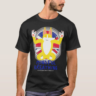Zen mediterande Corgi fred kärleksfull vänlighet m T Shirt