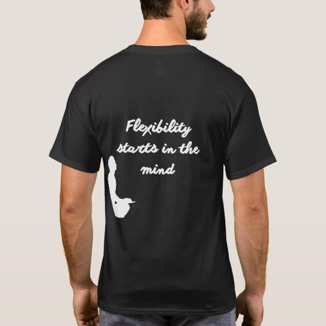 Zen Mind Yoga BLACK T Shirt (Baksida)