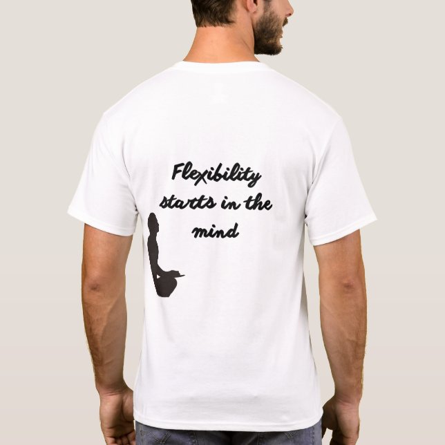 Zen Mind Yoga WITHE T Shirt (Baksida)