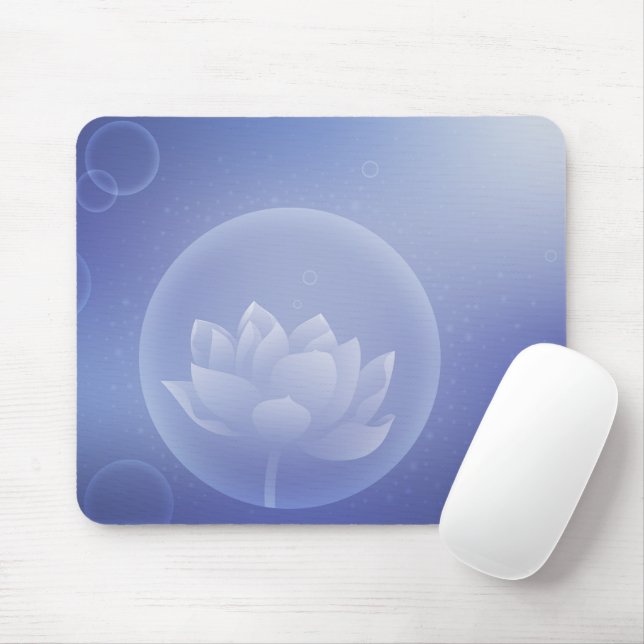 Zen Mindfulness Gift - Soft Lotus Flower Mouse Pad Musmatta (Med mus)