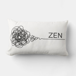 Zen Minimalistisk Mental Hälsa Klotter Lumbarkudde