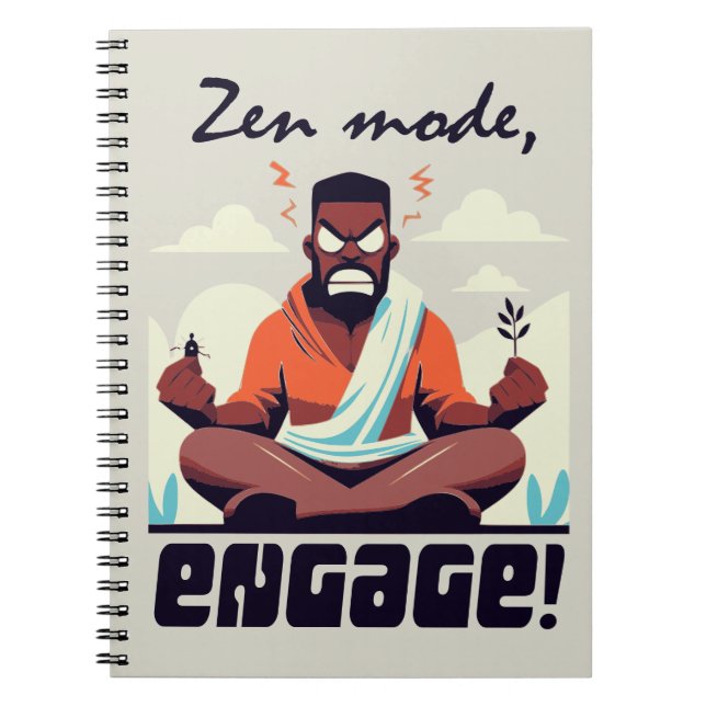 Zen Mode, Förlovad! ⚡ Adulting är en Glitch Anteckningsbok (Framsidan)