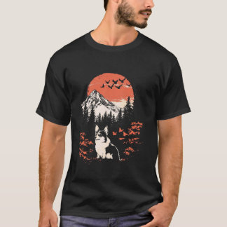 Zen Mountain Natur Camping Corgi T Shirt
