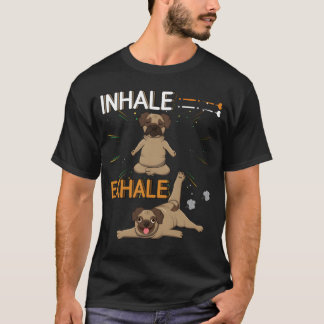Zen Namaste Djurmeditation Bulldog Yoga rolig T Shirt