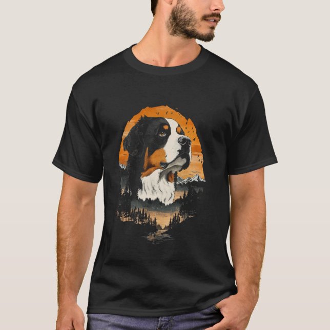 Zen Natur Fred Berner Sennenhund T Shirt (Framsida)