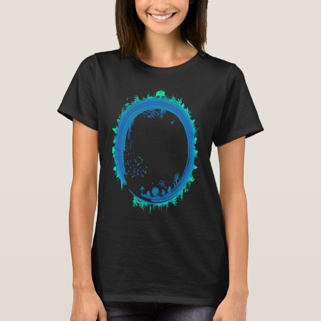 Zen Nature Circle Outdoors World Relax Mindfulness T Shirt (Framsida)
