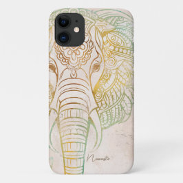 Zen neatral tones and guld elephant indian