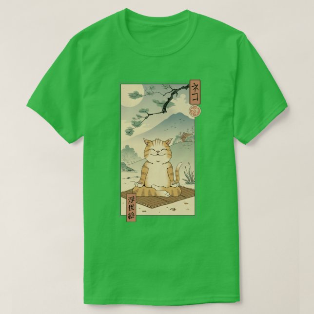 Zen Neko T Shirt (Design framsida)