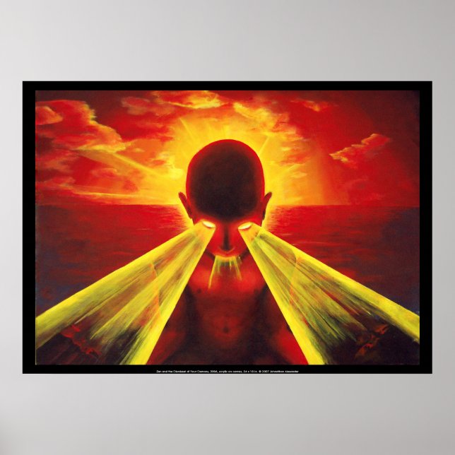 Zen och avskedandet av dina demoner poster (Framsidan)