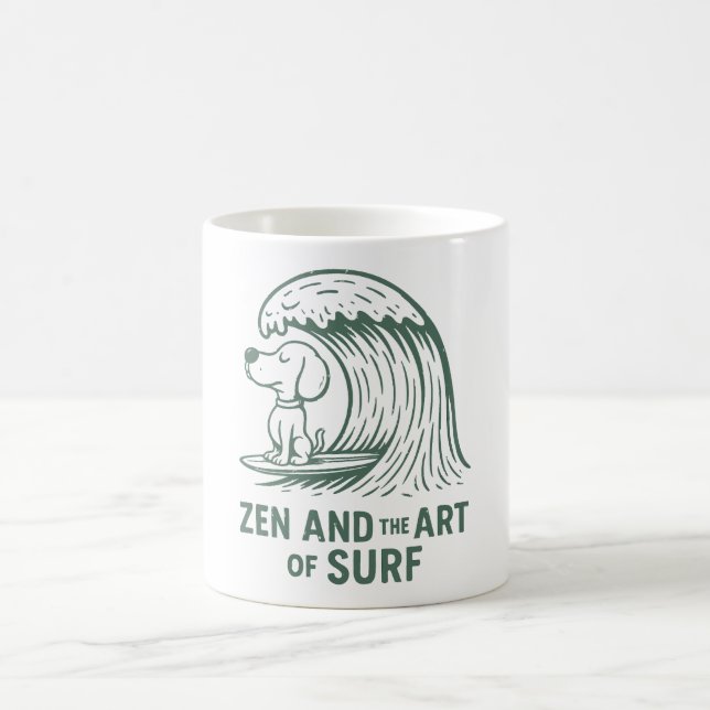 Zen och konsten av Surfa Kaffemugg (Center)