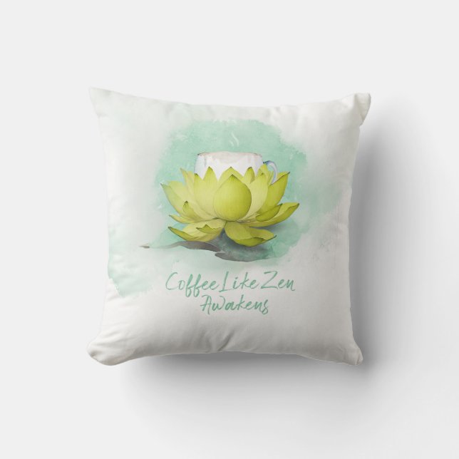 Zen of Coffee Kudde (Framsida)