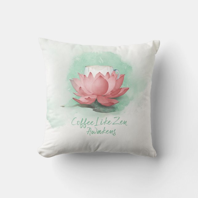 Zen of Coffee Kudde (Framsida)