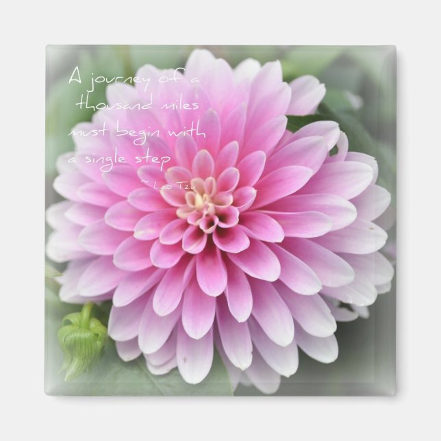 Zen of Simpity Dahlia Magnet (Framsidan)