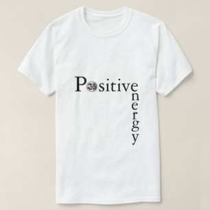 Zen Om-positiv energiminimalistisk vit yoga-skjort T Shirt