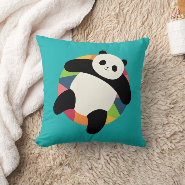 Zen Panda Spin Kudde (Filt)