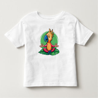 Zen Parrot - Tropical Meditation Art T Shirt