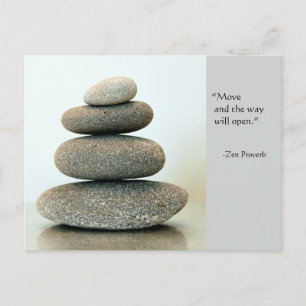 Zen Proverb-vykort Vykort