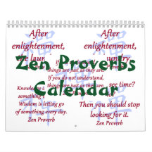 Zen Proverbs Calendar