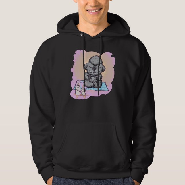 Zen Pudel Hoodie (Framsida)