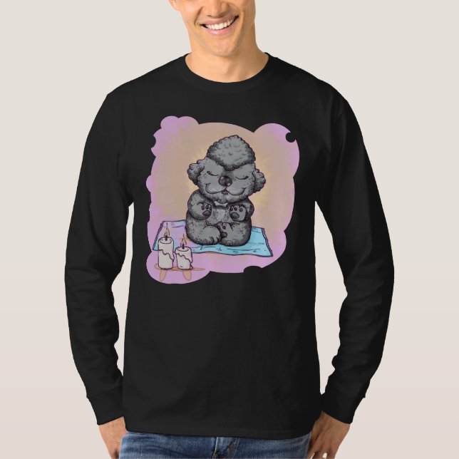 Zen Pudel T Shirt (Framsida)