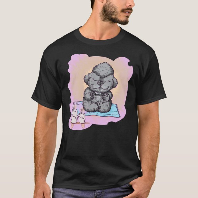 Zen Pudel T Shirt (Framsida)