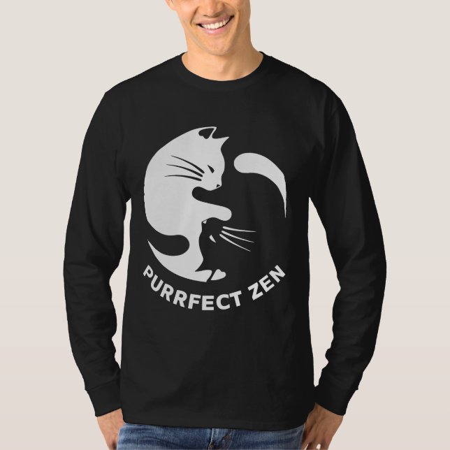 Zen Purrfect Zen Relaxed Fit T Shirt (Framsida)
