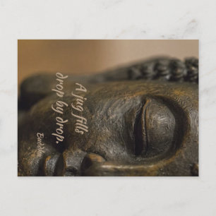 Zen Quote Buddha Statue Vykort