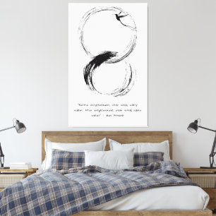Zen Quote: Wisdom och Meditation Canvastryck