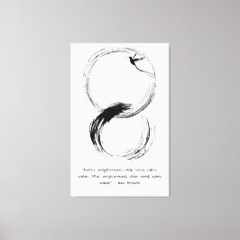 Zen Quote: Wisdom och Meditation Canvastryck