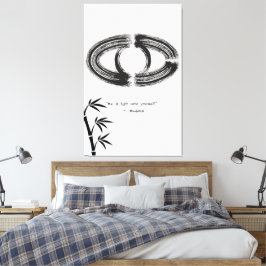 Zen Quote: Wisdom och Meditation Canvastryck