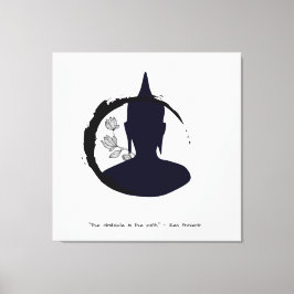 Zen Quote: Wisdom och Meditation Canvastryck